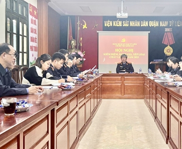 Chi bộ Viện KSND quận Nam Từ Liêm tổ chức Hội nghị kiểm điểm, đánh giá xếp...